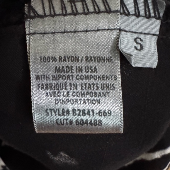 Bella Dahl Womens Cotton Tie Dye Striped Collared Buttoned Blouse Blue Size S - Picture 3 of 10